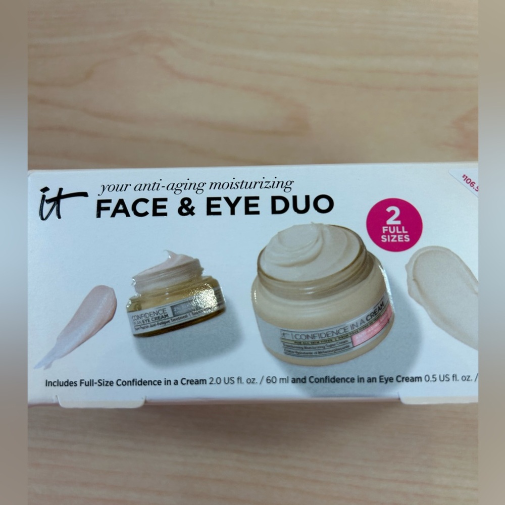It Cosmetics Confidence In a cream+ Eye Cream  Duo NWT( two full-size)